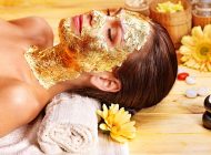 Gold sheet mask