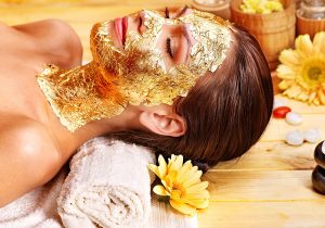 Gold sheet mask