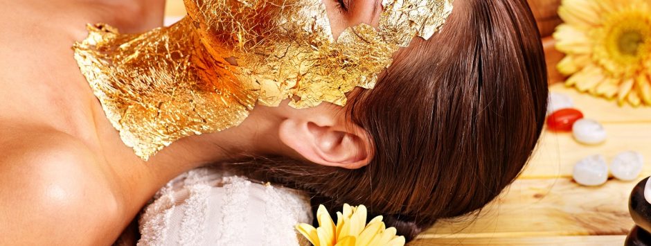 Gold sheet mask